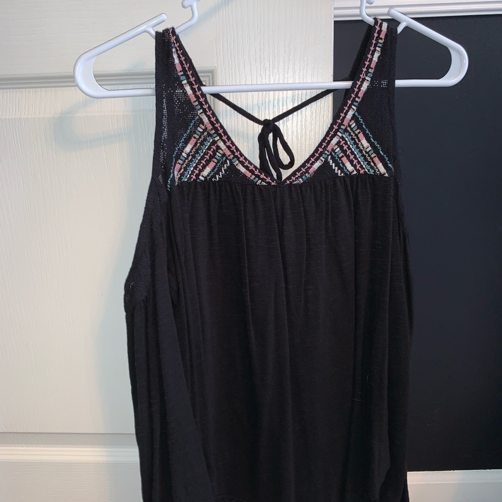 Long sleeve black blouse